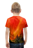 Заказать детскую футболку в Москве. Футболка с полной запечаткой для мальчиков Пламенный закат от THE_NISE  - готовые дизайны и нанесение принтов.