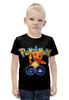 Заказать детскую футболку в Москве. Футболка с полной запечаткой для мальчиков Pokemon Go  от ПРИНТЫ ПЕЧАТЬ  - готовые дизайны и нанесение принтов.