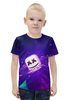 Заказать детскую футболку в Москве. Футболка с полной запечаткой для мальчиков маршмеллоу от queen  - готовые дизайны и нанесение принтов.