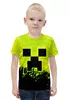 Заказать детскую футболку в Москве. Футболка с полной запечаткой для мальчиков Minecraft подтеки от weeert - готовые дизайны и нанесение принтов.