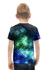Заказать детскую футболку в Москве. Футболка с полной запечаткой для мальчиков Треугольники от galaxy secret - готовые дизайны и нанесение принтов.