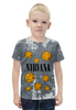 Заказать детскую футболку в Москве. Футболка с полной запечаткой для мальчиков Nirvana от weeert - готовые дизайны и нанесение принтов.