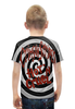 Заказать детскую футболку в Москве. Футболка с полной запечаткой для мальчиков Crimson Stripes Spiral от zodiak666 - готовые дизайны и нанесение принтов.