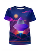 Заказать детскую футболку в Москве. Футболка с полной запечаткой для мальчиков Космический корабль   от T-shirt print  - готовые дизайны и нанесение принтов.