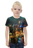 Заказать детскую футболку в Москве. Футболка с полной запечаткой для мальчиков Ночной город от THE_NISE  - готовые дизайны и нанесение принтов.