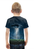 Заказать детскую футболку в Москве. Футболка с полной запечаткой для мальчиков Нло Космос от MariYang  - готовые дизайны и нанесение принтов.