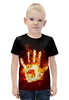 Заказать детскую футболку в Москве. Футболка с полной запечаткой для мальчиков Сила огня от queen  - готовые дизайны и нанесение принтов.