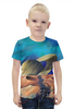 Заказать детскую футболку в Москве. Футболка с полной запечаткой для мальчиков Сатурн от T-shirt print  - готовые дизайны и нанесение принтов.