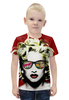 Заказать детскую футболку в Москве. Футболка с полной запечаткой для мальчиков Мадонна от scoopysmith - готовые дизайны и нанесение принтов.