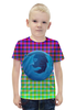 Заказать детскую футболку в Москве. Футболка с полной запечаткой для мальчиков BLUE FIREFOX от Jimmy Flash - готовые дизайны и нанесение принтов.