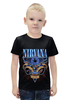 Заказать детскую футболку в Москве. Футболка с полной запечаткой для мальчиков Nirvana  от ПРИНТЫ ПЕЧАТЬ  - готовые дизайны и нанесение принтов.