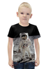 Заказать детскую футболку в Москве. Футболка с полной запечаткой для мальчиков Астронавт от inPrintio - готовые дизайны и нанесение принтов.