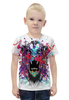 Заказать детскую футболку в Москве. Футболка с полной запечаткой для мальчиков Тигр красками от THE_NISE  - готовые дизайны и нанесение принтов.