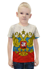 Заказать детскую футболку в Москве. Футболка с полной запечаткой для мальчиков Флаг Российской Федерации от Leichenwagen - готовые дизайны и нанесение принтов.
