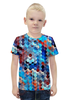 Заказать детскую футболку в Москве. Футболка с полной запечаткой для мальчиков Пятиугольник от THE_NISE  - готовые дизайны и нанесение принтов.