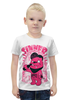Заказать детскую футболку в Москве. Футболка с полной запечаткой для мальчиков Медведь бандит от denis01001 - готовые дизайны и нанесение принтов.