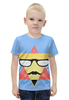 Заказать детскую футболку в Москве. Футболка с полной запечаткой для мальчиков  Triangular Face от ZakonVash - готовые дизайны и нанесение принтов.