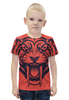 Заказать детскую футболку в Москве. Футболка с полной запечаткой для мальчиков Саблезубый тигр от Виктор Гришин - готовые дизайны и нанесение принтов.