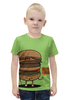 Заказать детскую футболку в Москве. Футболка с полной запечаткой для мальчиков Diet Burger / Бургер от crash - готовые дизайны и нанесение принтов.