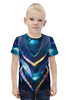Заказать детскую футболку в Москве. Футболка с полной запечаткой для мальчиков Fortnite от weeert - готовые дизайны и нанесение принтов.