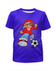 Заказать детскую футболку в Москве. Футболка с полной запечаткой для мальчиков Футболист   от ПРИНТЫ ПЕЧАТЬ  - готовые дизайны и нанесение принтов.