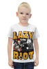 Заказать детскую футболку в Москве. Футболка с полной запечаткой для мальчиков Lazy riot от Серега Шнайдер - готовые дизайны и нанесение принтов.