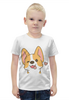 Заказать детскую футболку в Москве. Футболка с полной запечаткой для мальчиков Корги Собака от MariYang  - готовые дизайны и нанесение принтов.