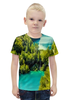 Заказать детскую футболку в Москве. Футболка с полной запечаткой для мальчиков Природа от THE_NISE  - готовые дизайны и нанесение принтов.