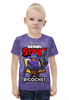 Заказать детскую футболку в Москве. Футболка с полной запечаткой для мальчиков BRAWL STARS RICOCHET от geekbox - готовые дизайны и нанесение принтов.