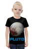 Заказать детскую футболку в Москве. Футболка с полной запечаткой для мальчиков Pluto от The Spaceway  - готовые дизайны и нанесение принтов.