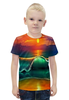 Заказать детскую футболку в Москве. Футболка с полной запечаткой для мальчиков Закат от THE_NISE  - готовые дизайны и нанесение принтов.
