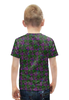 Заказать детскую футболку в Москве. Футболка с полной запечаткой для мальчиков glitch art (матрица) от Wax  - готовые дизайны и нанесение принтов.