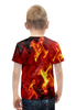 Заказать детскую футболку в Москве. Футболка с полной запечаткой для мальчиков Огненный узор от THE_NISE  - готовые дизайны и нанесение принтов.