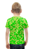 Заказать детскую футболку в Москве. Футболка с полной запечаткой для мальчиков Ярко-Зелёный Камуфляж от armyshop - готовые дизайны и нанесение принтов.