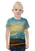 Заказать детскую футболку в Москве. Футболка с полной запечаткой для мальчиков Горная долина от THE_NISE  - готовые дизайны и нанесение принтов.