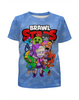 Заказать детскую футболку в Москве. Футболка с полной запечаткой для мальчиков BRAWL STARS от geekbox - готовые дизайны и нанесение принтов.