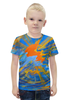 Заказать детскую футболку в Москве. Футболка с полной запечаткой для мальчиков Солнце от Максим Кашин - готовые дизайны и нанесение принтов.