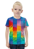 Заказать детскую футболку в Москве. Футболка с полной запечаткой для мальчиков Квадрат от THE_NISE  - готовые дизайны и нанесение принтов.