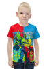 Заказать детскую футболку в Москве. Футболка с полной запечаткой для мальчиков Optimus Prime Art от balden - готовые дизайны и нанесение принтов.