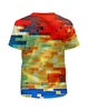 Заказать детскую футболку в Москве. Футболка с полной запечаткой для мальчиков Pixel color от THE_NISE  - готовые дизайны и нанесение принтов.