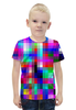 Заказать детскую футболку в Москве. Футболка с полной запечаткой для мальчиков Pixels от Jimmy Flash - готовые дизайны и нанесение принтов.