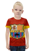 Заказать детскую футболку в Москве. Футболка с полной запечаткой для мальчиков Барселона от cherdantcev - готовые дизайны и нанесение принтов.