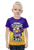 Заказать детскую футболку в Москве. Футболка с полной запечаткой для мальчиков BRAWL STARS CARL от geekbox - готовые дизайны и нанесение принтов.
