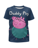 Заказать детскую футболку в Москве. Футболка с полной запечаткой для мальчиков Daddy Pig  от ПРИНТЫ ПЕЧАТЬ  - готовые дизайны и нанесение принтов.