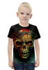 Заказать детскую футболку в Москве. Футболка с полной запечаткой для мальчиков Skull от Серега Шнайдер - готовые дизайны и нанесение принтов.