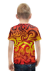 Заказать детскую футболку в Москве. Футболка с полной запечаткой для мальчиков Пламя  от Niq=D - готовые дизайны и нанесение принтов.