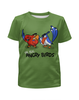 Заказать детскую футболку в Москве. Футболка с полной запечаткой для мальчиков The real Angry Birds от T-shirt print  - готовые дизайны и нанесение принтов.