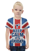Заказать детскую футболку в Москве. Футболка с полной запечаткой для мальчиков Keep calm! от Andrew Zaycev - готовые дизайны и нанесение принтов.