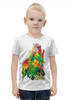 Заказать детскую футболку в Москве. Футболка с полной запечаткой для мальчиков Тропические птицы. От Зорго-АРТ от Zorgo-Art  - готовые дизайны и нанесение принтов.