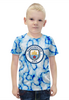 Заказать детскую футболку в Москве. Футболка с полной запечаткой для мальчиков Manchester City от THE_NISE  - готовые дизайны и нанесение принтов.